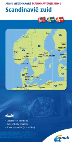 Hot Wegenkaart Scandinavie-Zuid Wegenkaarten & Atlassen|Wegenkaarten