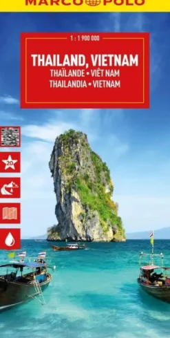 Sale wegenkaart Thailand, Vietnam, Laos, Cambodia Wegenkaarten & Atlassen|Wegenkaarten