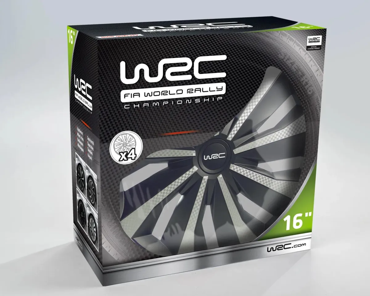 Outlet Wieldoppen - 16 inch - carbon look - 4 stuks Autobanden & Accessoires