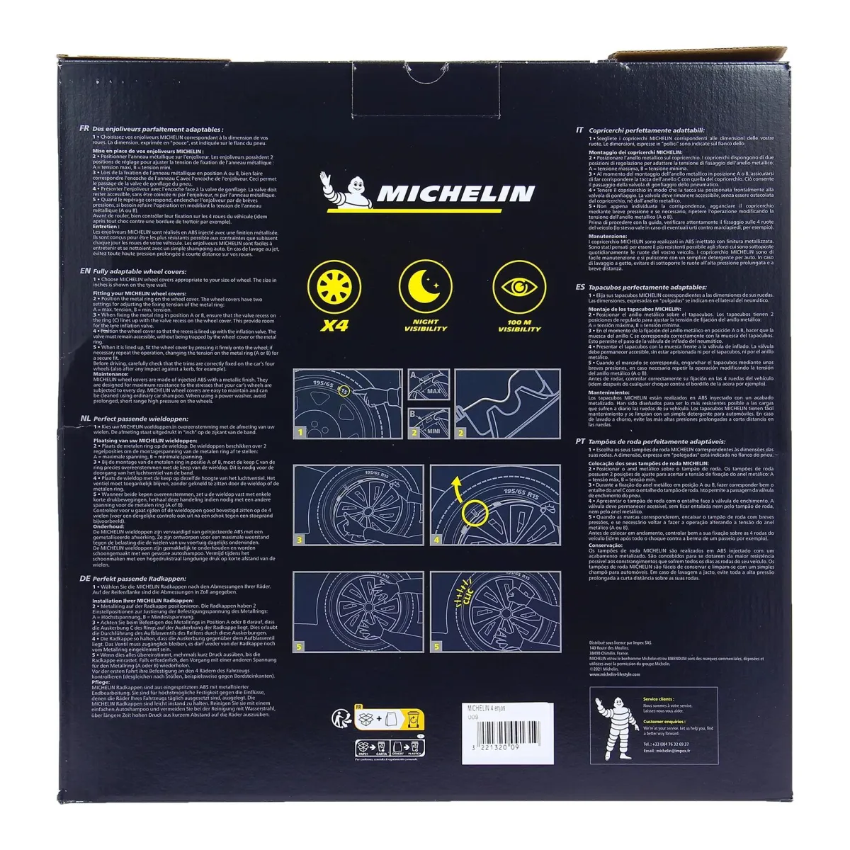 Sale Wieldoppen - 16 inch - 4 stuks Autobanden & Accessoires