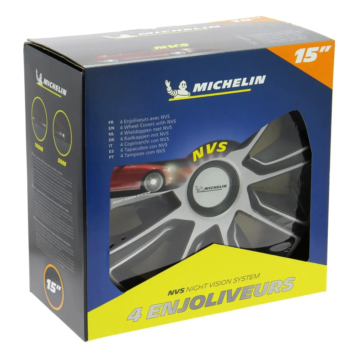 Online Wieldoppen - 15 inch - zilver/zwart - 4 stuks Autobanden & Accessoires
