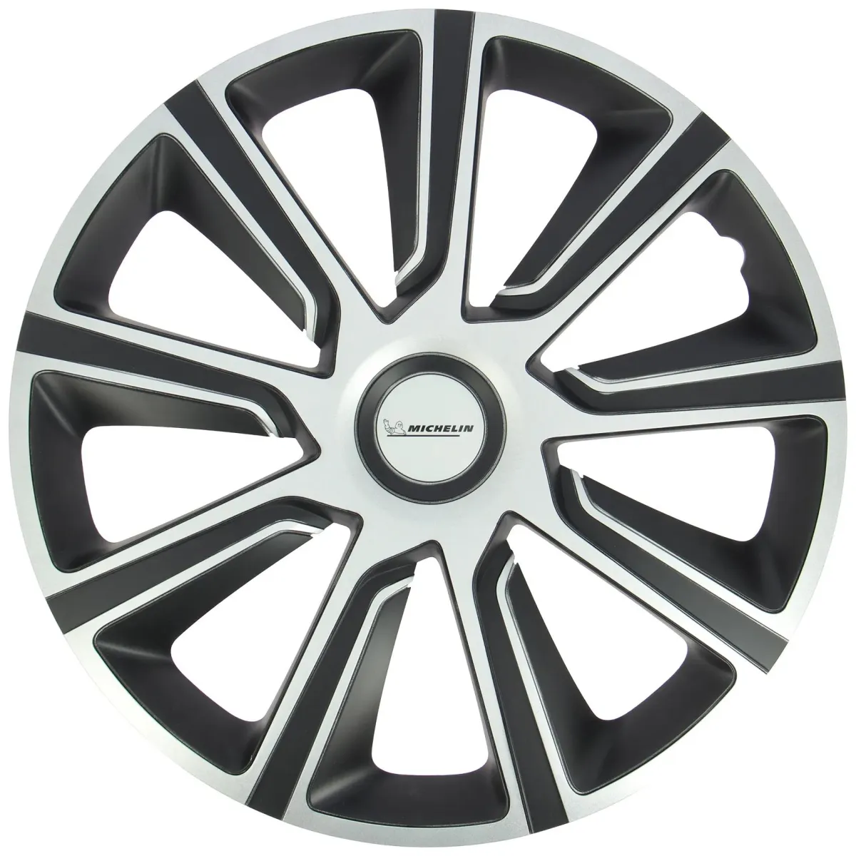 New Wieldoppen - 14 inch - zilver/zwart - 4 stuks Autobanden & Accessoires