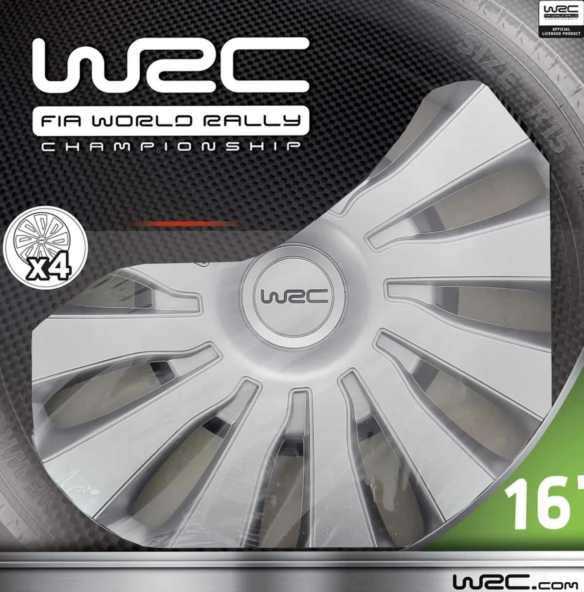 Online Wieldoppen Sepang 16" - zilver 4 stuks Autobanden & Accessoires