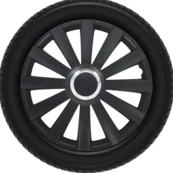 Sale Wieldoppen set - 15 inch - Spyder Zwart Autobanden & Accessoires