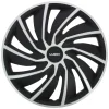 Discount Wieldoppen 15" - zilver/zwart 4 stuks Autobanden & Accessoires