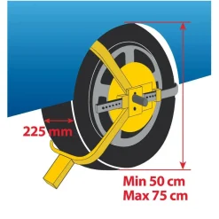 Discount Wielklem 13–18 inch anti-diefstal Stuursloten
