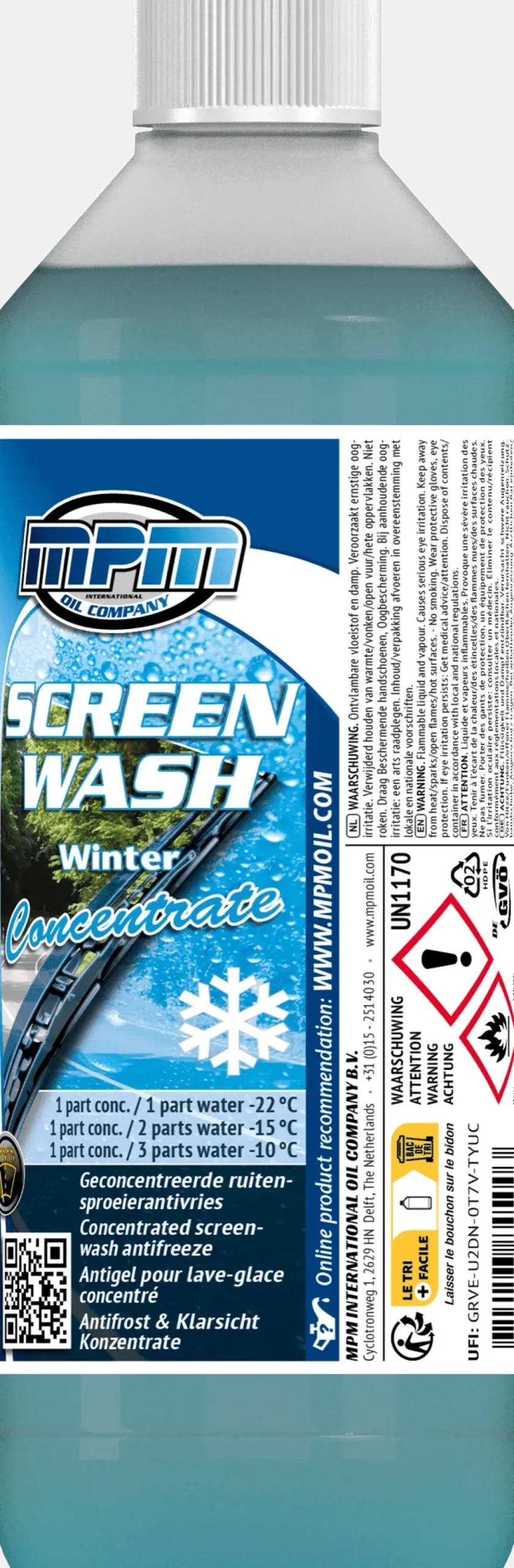 Clearance Winter ruitenwisservloeistof 500ml Oliën & Vloeistoffen