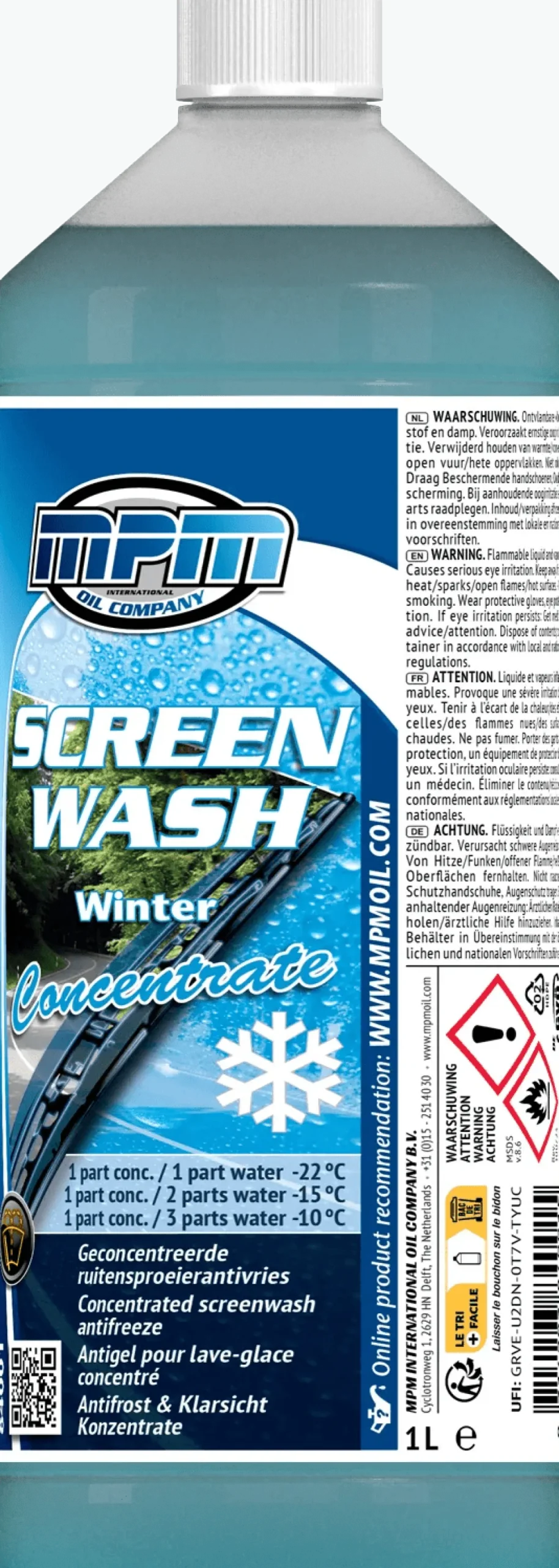 Sale Winter ruitenwisservloeistof 1 liter Oliën & Vloeistoffen