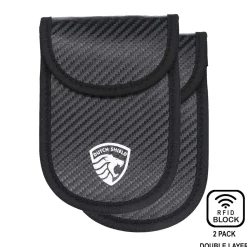 2 x RFID Autosleutel Hoesje Anti-Skim Carbon Style Autosleutelhoesjes