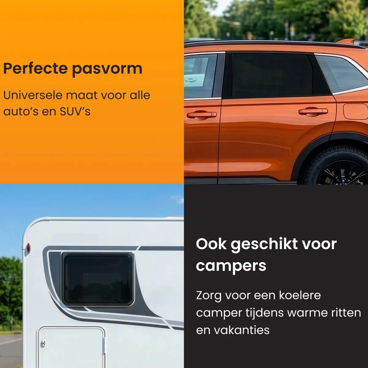 Discount Zonnescherm Auto Zijruit - Set van 2 Autozonneschermen