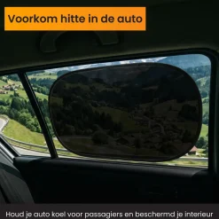 Discount Zonnescherm Auto Zijruit - Set van 2 Autozonneschermen